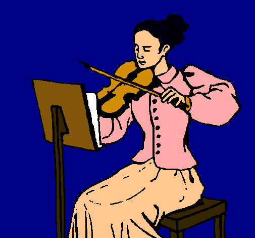 Dama violinista