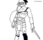 Dibujo Gladiador pintado por kijmnb
