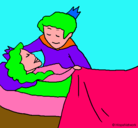 Dibujo La princesa durmiente y el príncipe pintado por PEPA