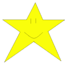 Dibujo Estrella pintado por patricia