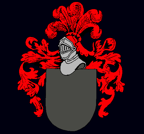 Escudo de armas y casco