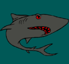 Dibujo Tiburón pintado por gabi