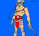 Dibujo Gladiador pintado por julian