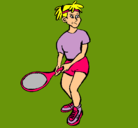 Dibujo Chica tenista pintado por fatimaxpersona