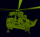 Dibujo Helicóptero al rescate pintado por coptero