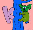 Dibujo Koala pintado por aranza