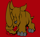 Dibujo Rinoceronte II pintado por lindafranj