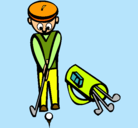 Dibujo Jugador de golf II pintado por emat