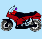 Dibujo Motocicleta pintado por saul