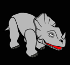 Dibujo Triceratops II pintado por pistachon