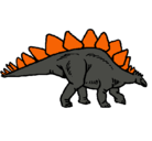 Dibujo Stegosaurus pintado por tynon