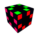 Dibujo Cubo de Rubik pintado por dayana