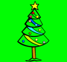 Dibujo Árbol de navidad II pintado por Amarilla