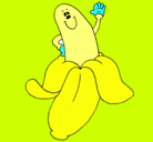 Dibujo Banana pintado por guille