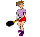 Dibujo Chica tenista pintado por ainhoa