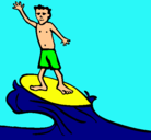 Dibujo Surfista pintado por giuliano