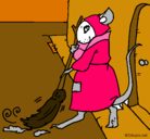 Dibujo La ratita presumida 1 pintado por GATITA
