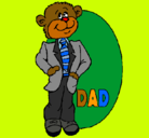 Dibujo Padre oso pintado por mily