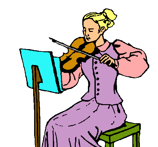 Dama violinista