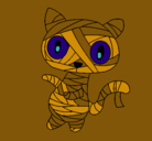 Dibujo Gato garabato momia pintado por MISIFU