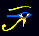 Dibujo Ojo Horus pintado por antonella