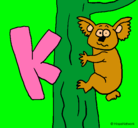 Dibujo Koala pintado por andrea