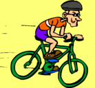 Dibujo Ciclismo pintado por snoopy