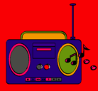 Dibujo Radio cassette 2 pintado por jazmin