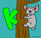 Dibujo Koala pintado por keishla