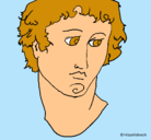 Dibujo Busto de Alejandro Magno pintado por Ambar554