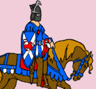 Dibujo Caballero a caballo pintado por sergio
