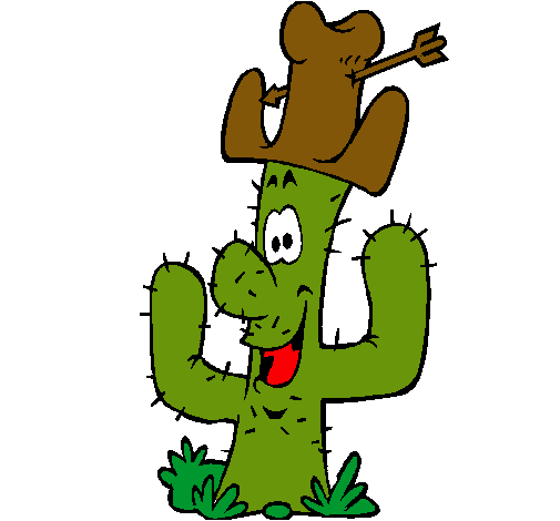 Cactus con sombrero