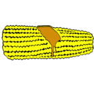 Dibujo Mazorca de maíz pintado por alanys