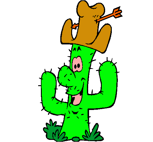 Cactus con sombrero