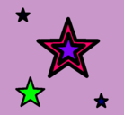 Dibujo Estrellas pintado por esmeralda