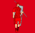 Dibujo Soldado romano pintado por suporman