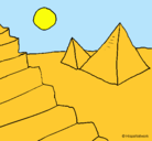 Dibujo Pirámides pintado por arnau