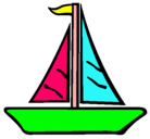 Dibujo Barco velero pintado por marilyn