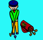 Dibujo Jugador de golf II pintado por Joaquin