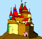 Dibujo Castillo medieval pintado por luis