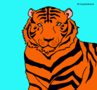 Dibujo Tigre pintado por sima