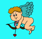 Dibujo Cupido pintado por alexisismena