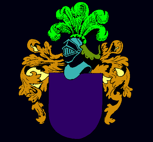 Escudo de armas y casco