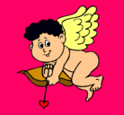 Dibujo Cupido pintado por loix