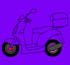 Dibujo Ciclomotor pintado por TANTAN