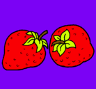 Dibujo fresas pintado por AnaRachel