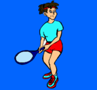 Dibujo Chica tenista pintado por winnie