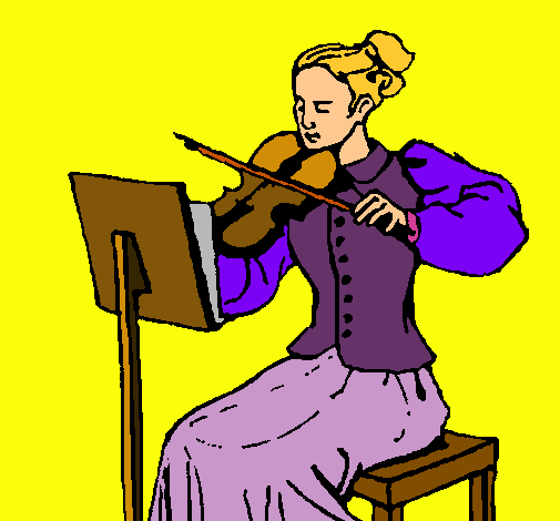 Dama violinista