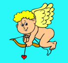 Dibujo Cupido pintado por caticalinda