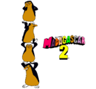 Dibujo Madagascar 2 Pingüinos pintado por jcm